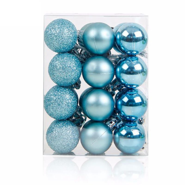 Boule de noël bleu